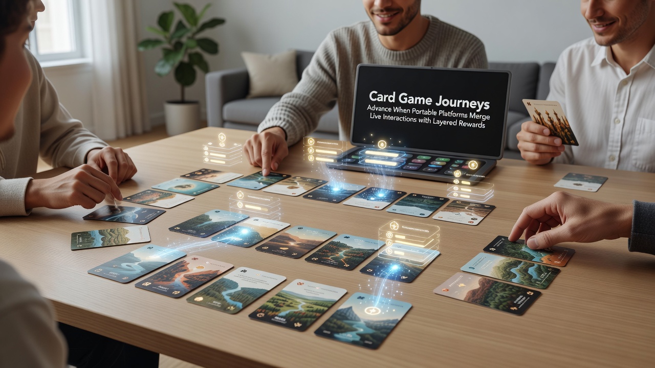 Live dealer card table view on mobile with layered rewards display and transaction confirmation