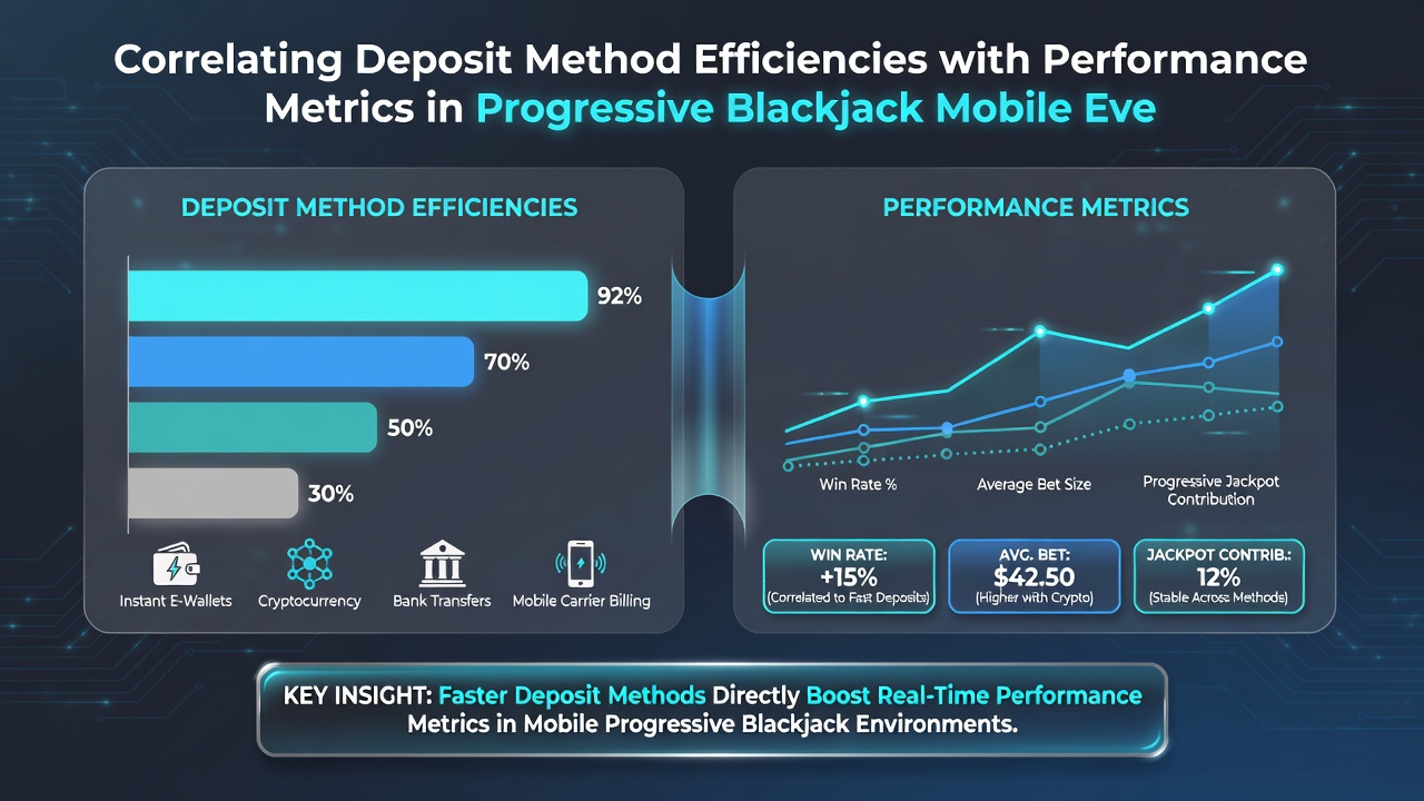 Graph displaying correlation between deposit speeds and player performance metrics in mobile blackjack events