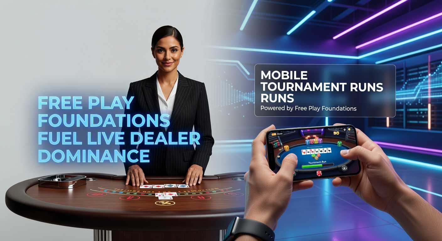 Player practicing blackjack strategies on a free play interface transitioning to a live dealer table on mobile device