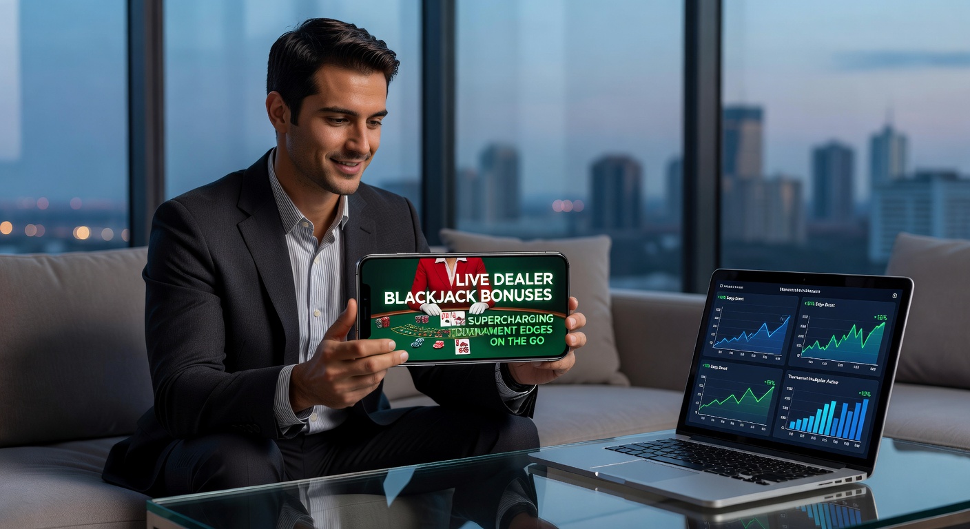Smartphone screen displaying a live dealer blackjack tournament with glowing multiplier bonus icons overlayed on cards and chips