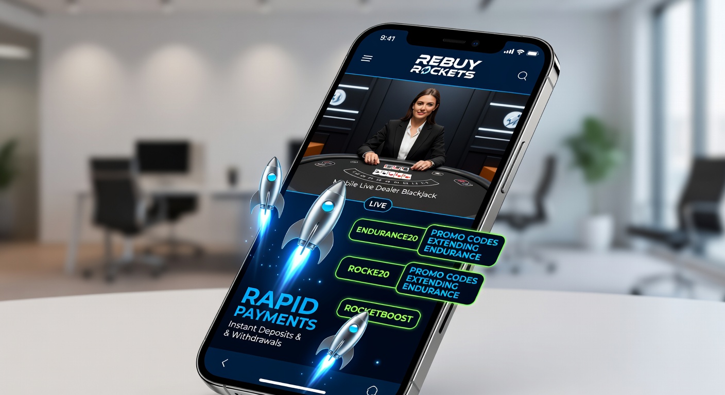 Close-up of a mobile screen showing a rebuy confirmation with promo code entry, live dealer visible in split-view during a tournament