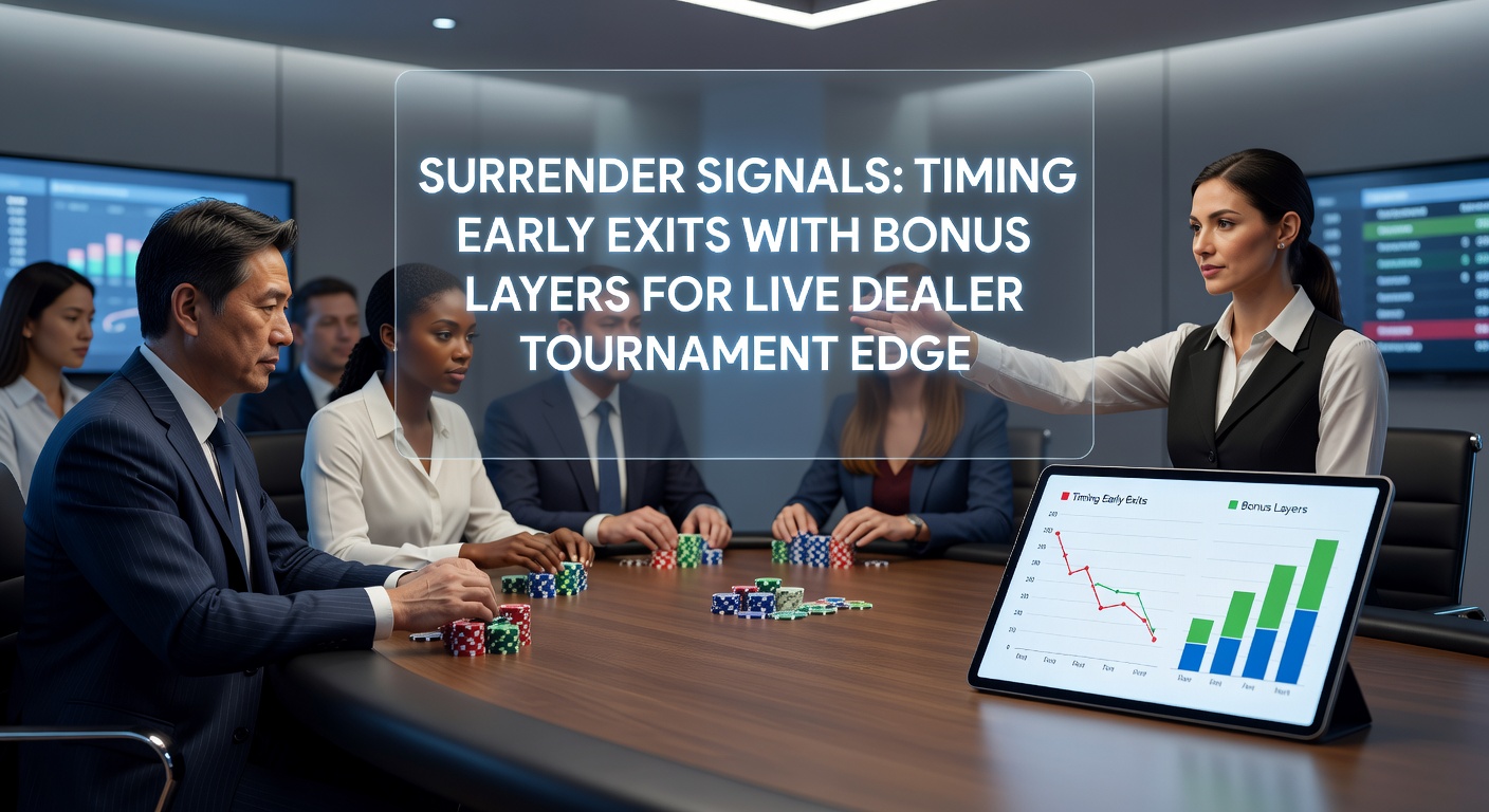 Live dealer blackjack table showing surrender option during a high-stakes tournament hand